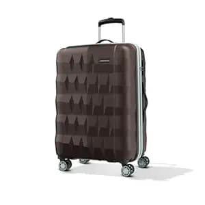 Aristocrat Comet 8 Wheel Check-in (Large Size) Hard Case Trolley Bag | Combination Lock | Tough And Durable Polycarbonate Luggage|3 Year International Warranty | 76 CM Suitcase for Travel | Dark Brown