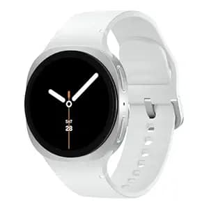 Samsung Galaxy Watch8 (44mm, LTE, Silver) with 3nm Processor | Dual GPS | Sapphire Glass & Armor Aluminum | 5ATM & IP68 | BP, ECG, IHRN & Vascular Load Monitoring | Anti-oxidant Index