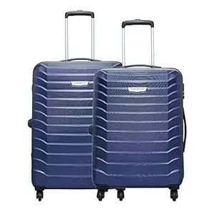 Aristocrat Set of 2 Juke Midnight Blue Polycarbonate Hardsided Luggage Medium & Large (JUKESETD1MIB)