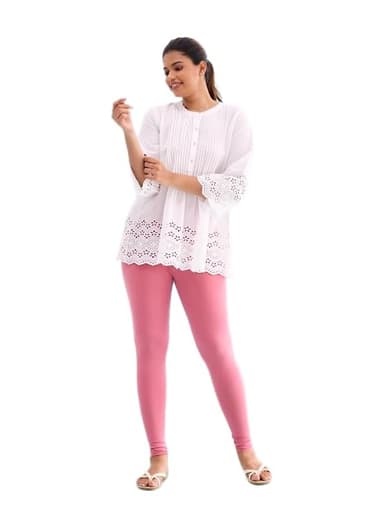 GO COLORS Soft Cotton Stretch Ankle Length Leggings for Women | Breathable price history chart and lowest price