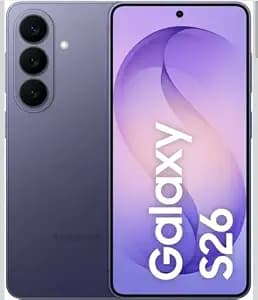 Samsung Galaxy S26 5G (Cobalt Violet, 12GB RAM, 256GB Storage)_with Other Offers