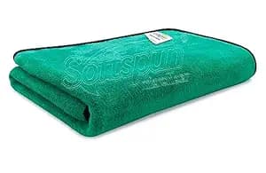 SOFTSPUN Microfiber Bath Towel 1Pc Parrot Green! Ultra Absorbent Super Soft & Lightweight Quick Drying for Men & Women Daily Use for Unisex.