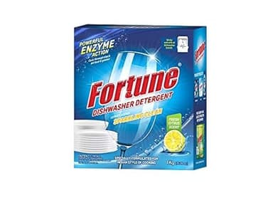 Fortune Dishwasher Detergent Powder - 1 Kg Powerful Enzyme