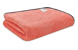 SOFTSPUN Microfiber Coral Bath Towel 1Pc Peach Color! Ultra Absorbent Super Soft & Lightweight Quick Drying for Men & Women Daily Use Large Size