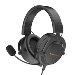 Amazon Basics USB Gaming Headphones Mic Wired Over-Ear