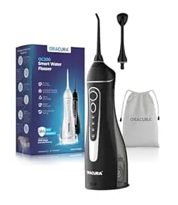 Oracura Smart Plus Water Flosser Oc200 Lite Black Comes 2