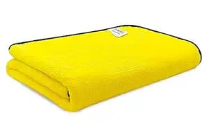 SOFTSPUN Microfiber Bath Towel 1 pc 280 GSM 70X140 Yellow! Ultra Absorbent Super Soft & Lightweight Quick Drying for Men & Women Daily Use Extra Large Size Unisex.