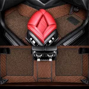 Premium 7D Car Mat for BYD ATTO 3 (All Variants) || Luxury Leather Dual-Stitch Full Set 7D Car Floor Mat || 100% Waterproof and Washable || Color : Coffee Stitch-Coffee Grass (Design-1) price history chart and lowest price