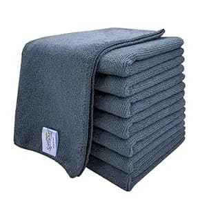 Softspun Microfiber Cloth - 8 Pcs - 40x40 Cms - 340 Gsm