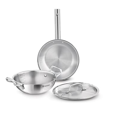Bergner Tripro Triply Stainless Steel 3 Pc Cookware Set 24