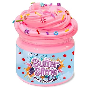HOTKEI Pink Rose Scented Butter Slime Kids 3 10 Years Kit