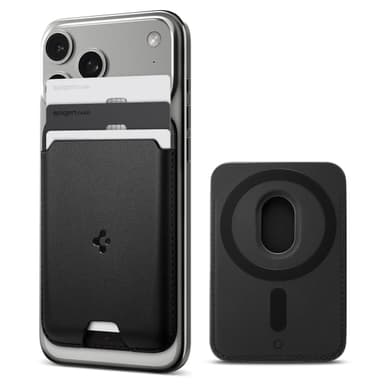 Spigen Valentinus Magfit Magsafe 3-Card Wallet - Black