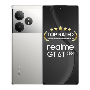 realme GT 6T 5G Fluid Silver12GB RAM512GB Storage Indias