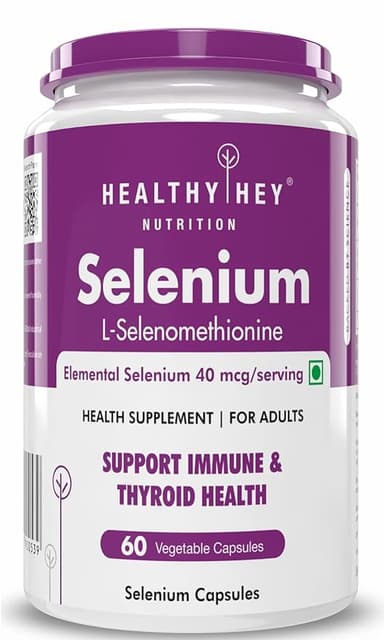 HealthyHey Nutrition Selenium Capsules 40mcg - Superior