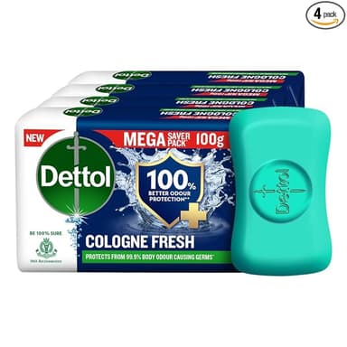 Dettol Cologne Fresh Bathing Soap Bar 100 better odour