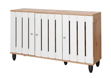 DeckUp Plank Minang 3-Door Engineered Wood Shoe Rack Wotan