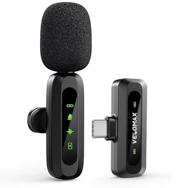 VELOMAX Mic YouTube Wireless - mic Wireless Ultra-Clear
