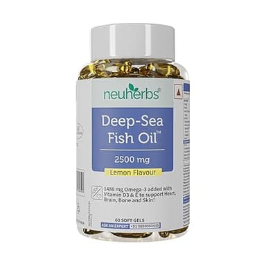 Neuherbs Deep Sea Omega 3 Fish Oil - Omega 3 Supplement