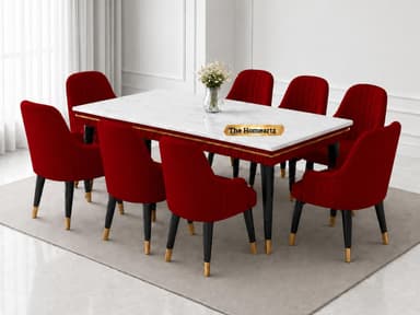 Elara Modern Dining Table Set 8-Seater Wooden Dining Table price history chart and lowest price