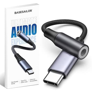 Basesailor Type-C 3.5mm Audio Jack Adapter DAC iPhone 15