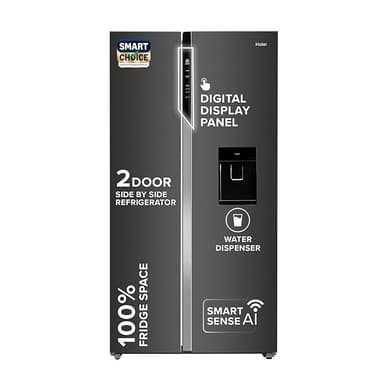 Haier SmartChoice 596L 3Star 2-Door Water Dispenser Side