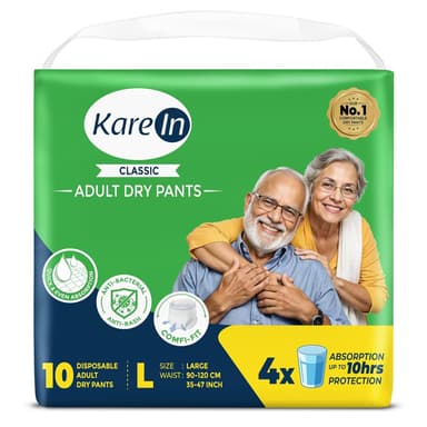 Karein Classic Adult Diaper Pant L Size Large Waist 90-120