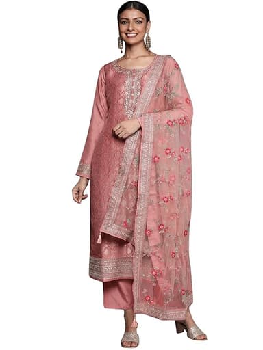Libas Womens Silk Blend Kurta Sets - Salwar Suits
