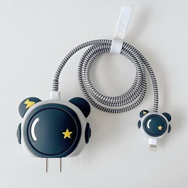 CELLMASTER Charger Case Cover Full Cable Protector 3D Cute