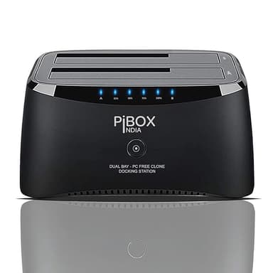 PiBOX India Dual Bay USB 3.0 SATA I II III Hard Drive