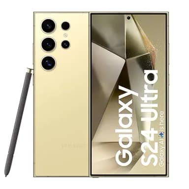 Samsung Galaxy S24 Ultra 5G AI Smartphone Titanium Yellow