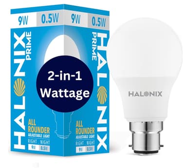 Halonix 2 1 All Rounder 9w 0.5w B22d Led Bulb Cool White