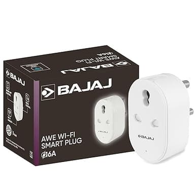 Bajaj AWE Wi-Fi Smart Plug 16A 2 Star Rated Energy