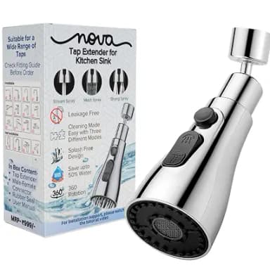Tap Extender Kitchen Sink Flexible Faucet Tap Extension
