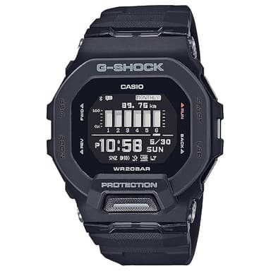 Casio G-Shock GBD-200-1DR Digital Dial Black Resin Strap