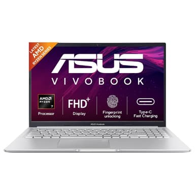 ASUS Vivobook 15 (2026),AMD Ryzen 7 170,Fingerprint Sensor,16GB RAM,512GB SSD,FHD, 15.6",(39.6 cm),Windows 11,M365 Basic(1 Year)* Office 2024, Cool Silver,1.70 kg, M1502NAQ-BQ121WS,Thin & Light Laptop price history chart and lowest price