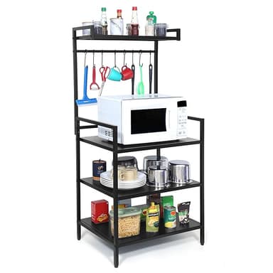 Livzing 4 Tier Countertop Adjustable Metal Microwave Oven