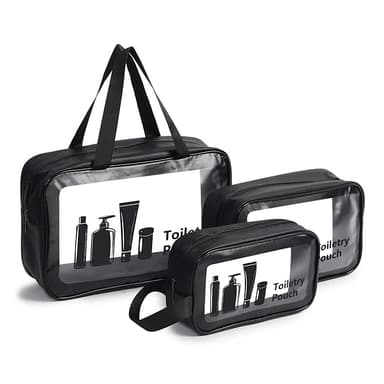 Xelvix Travel Makeup Pouch Set Toiletries Bag Cosmetic