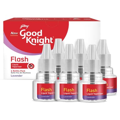 Good Knight Flash Liquid Vaporiser Pack 6 45ml Each
