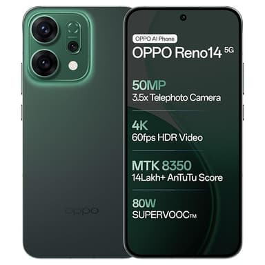 OPPO Reno14 5G Forest Green 8GB RAM 256GB Storage No Cost