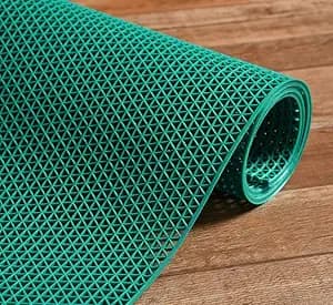 Anti Skid & Multipurpose Bathroom Mat | Shower Mat | Carpet | Rugs | Rainmat | Swimming Pool Mat || (Aqua, 2x16 Feet)