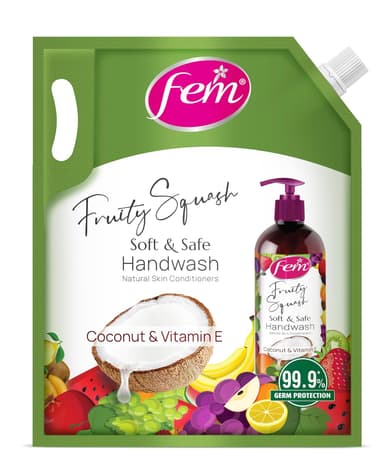 Dabur Fem Fruity Squash Soft Safe Handwash - 1500ml Germ