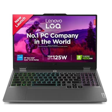 Lenovo LOQ Intel Core i5-13450HX| NVIDIA RTX 4050 6GB (16GB RAM/512GB SSD/144Hz Refresh Rate/15.6" (39.6cm)/Windows 11/Office Home 2024/3 Mon. Game Pass/Grey/2.4Kg), 83DV01K2IN AI Gaming Laptop price history chart and lowest price
