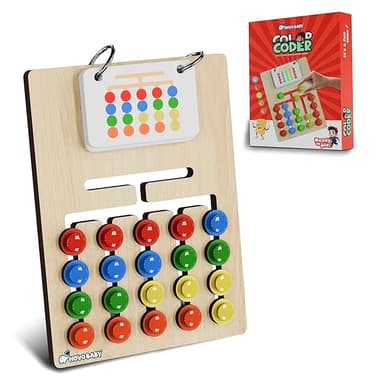 Novo Baby Kids Montessori Slide Puzzle Color Pattern