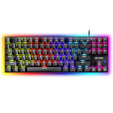 Ant Esports Scorpion MK20 Wired 75% Mechanical Gaming Keyboard, 87 Keys Compact TKL Wired Linear Red Switches Detachable USB RGB Backlight Keyboard price history chart and lowest price