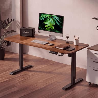 V One Electric Standing Desk One-Piece Solid Top Heavy Duty