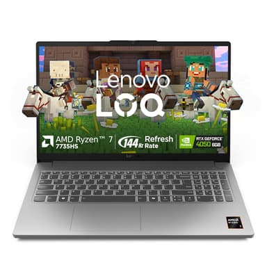 Lenovo LOQ Essential AMD Ryzen 7 7735HS | NVIDIA RTX 4050 6GB (16GB RAM/512GB SSD/144Hz Refresh Rate/15.6" (39.6cm)/Windows 11/Office Home 2024/3 Mon. Game Pass/Grey/1.8Kg), 83S0009TIN Gaming Laptop price history chart and lowest price