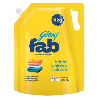 Godrej Fab Liquid Detergent Refill Pouch Machine Hand Wash