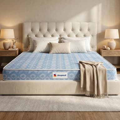 Sleepwell Dual Mattress Queen Size 72x60x4 Inch One Side