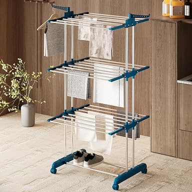 Amazon Basics Mild Steel Double Supported 3 Layer Cloth