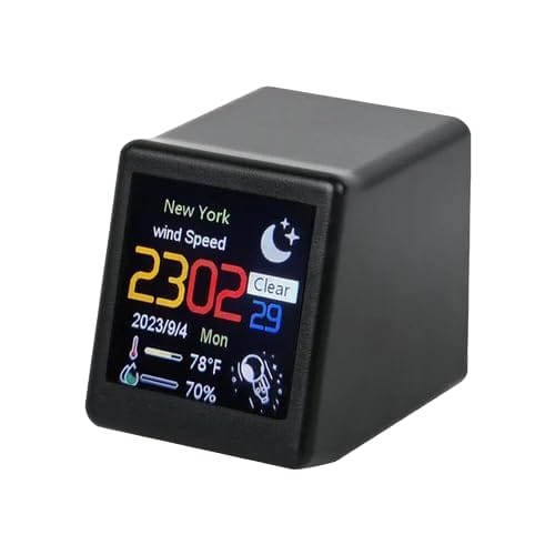 CAIDEN Smart Table Clock WiFi Weather Album Function5 product image from Amazon